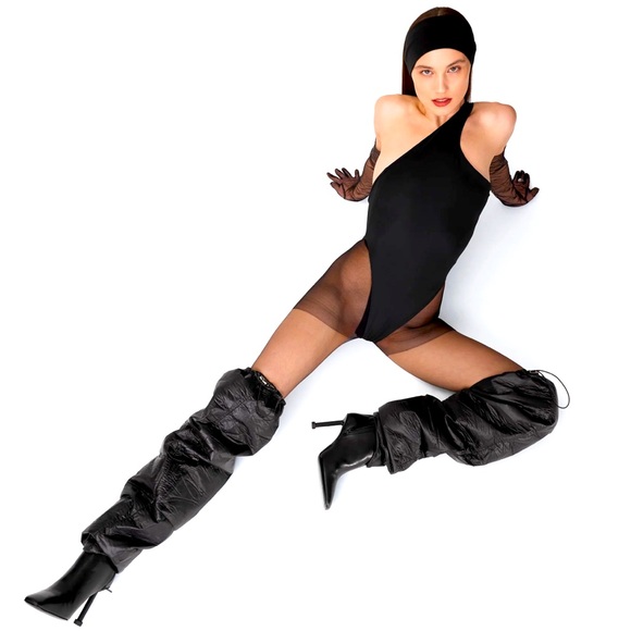 BRANDON BLACKWOOD BLAIR PUFFER THIGH HIGH BOOT - Picture 3 of 9